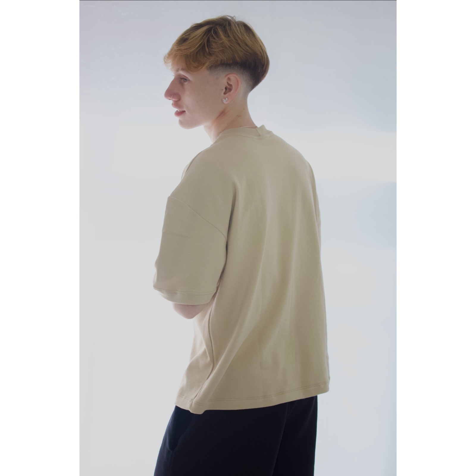 Camiseta Boxy Bege 7