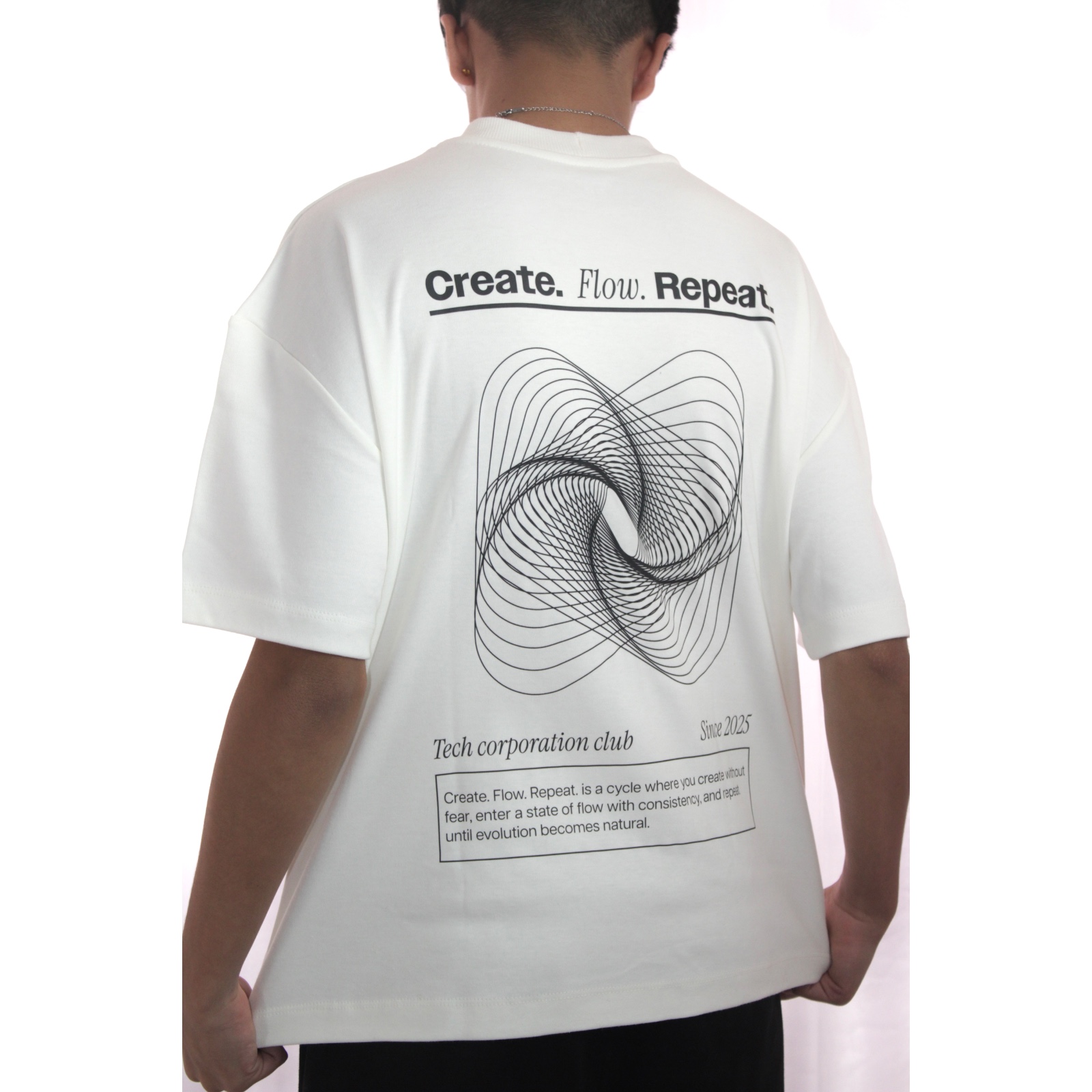 Camiseta Boxy Flow Off White 8