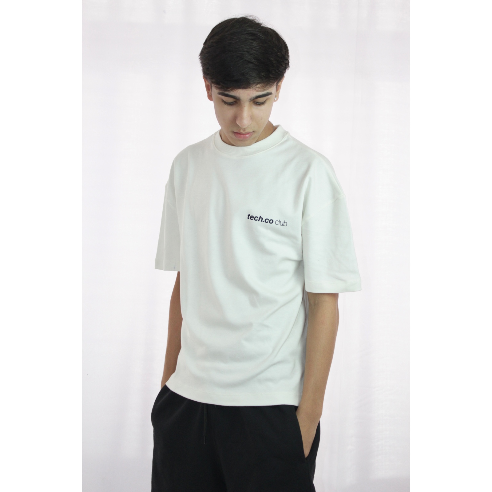 Camiseta Boxy Fluid Off White 4