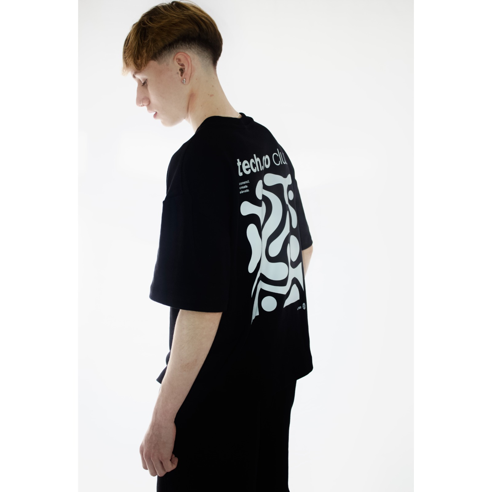 Camiseta Boxy Fluid Preta 5