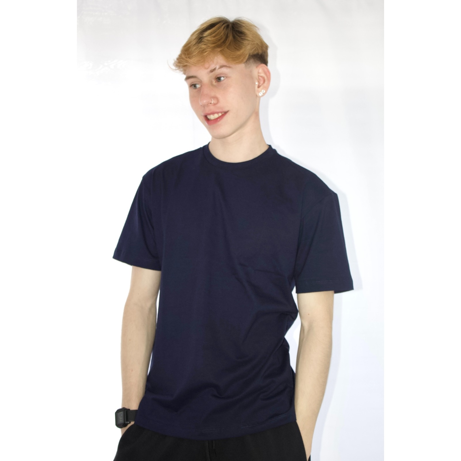 Camiseta Regular Fit Azul Marinho 6