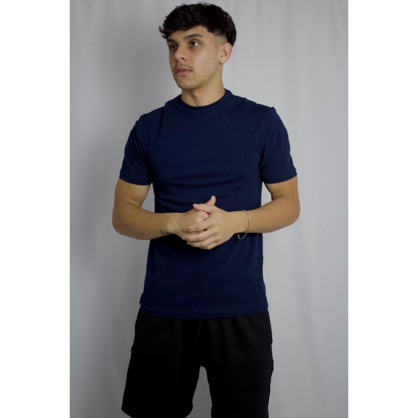 Camiseta Slim Fit Comfort Azul marinho 7
