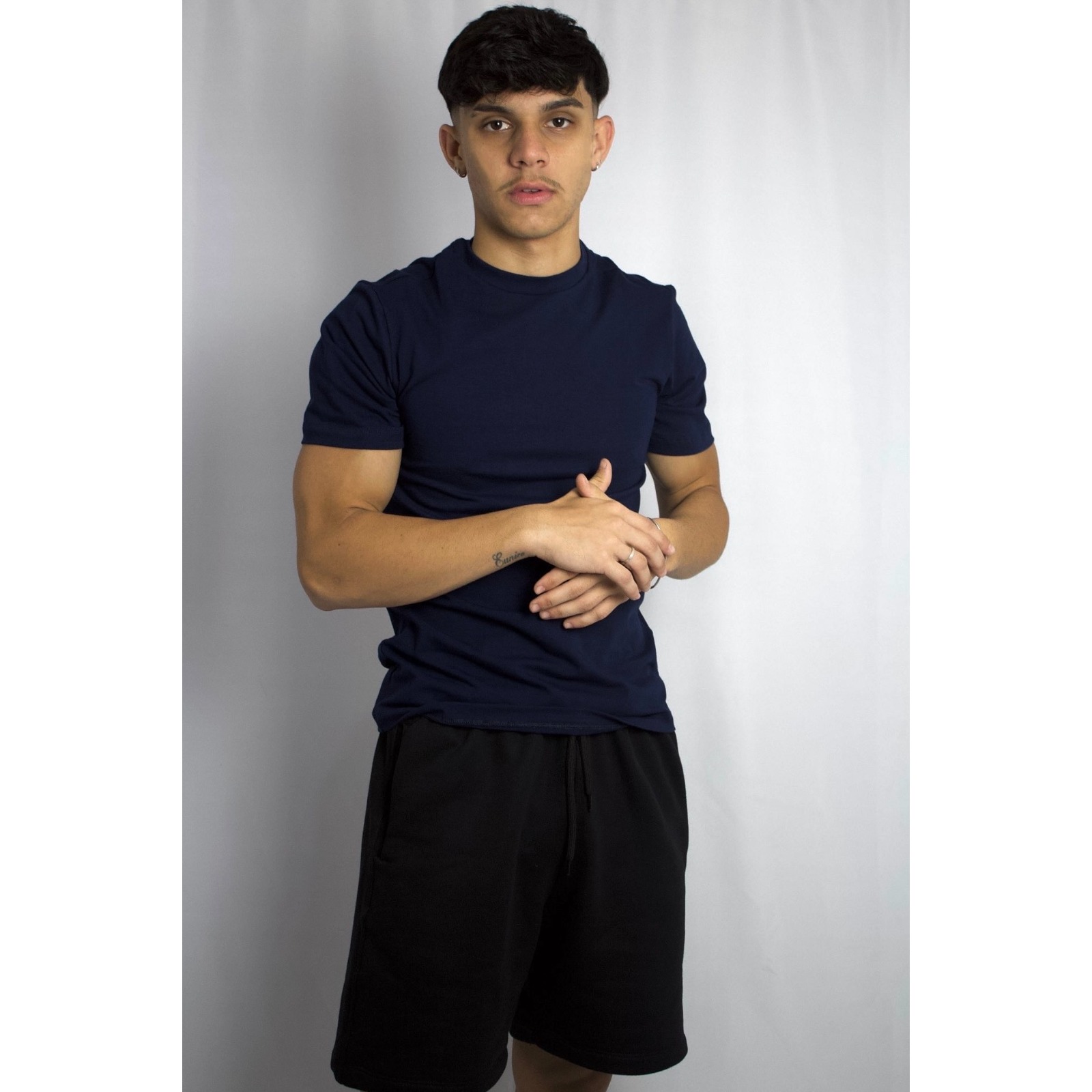Camiseta Slim Fit Comfort Azul marinho 6